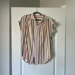 LAST CHANCE - Short sleeve striped shirt, size S